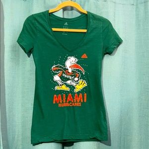 Adidas Miami hurricanes T-shirt